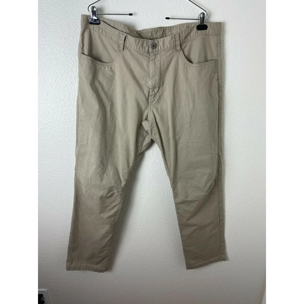 The North Face Men's Cargo Khaki Hiking Trail Pants Nylon Size 40 Outdoors‎ Fish